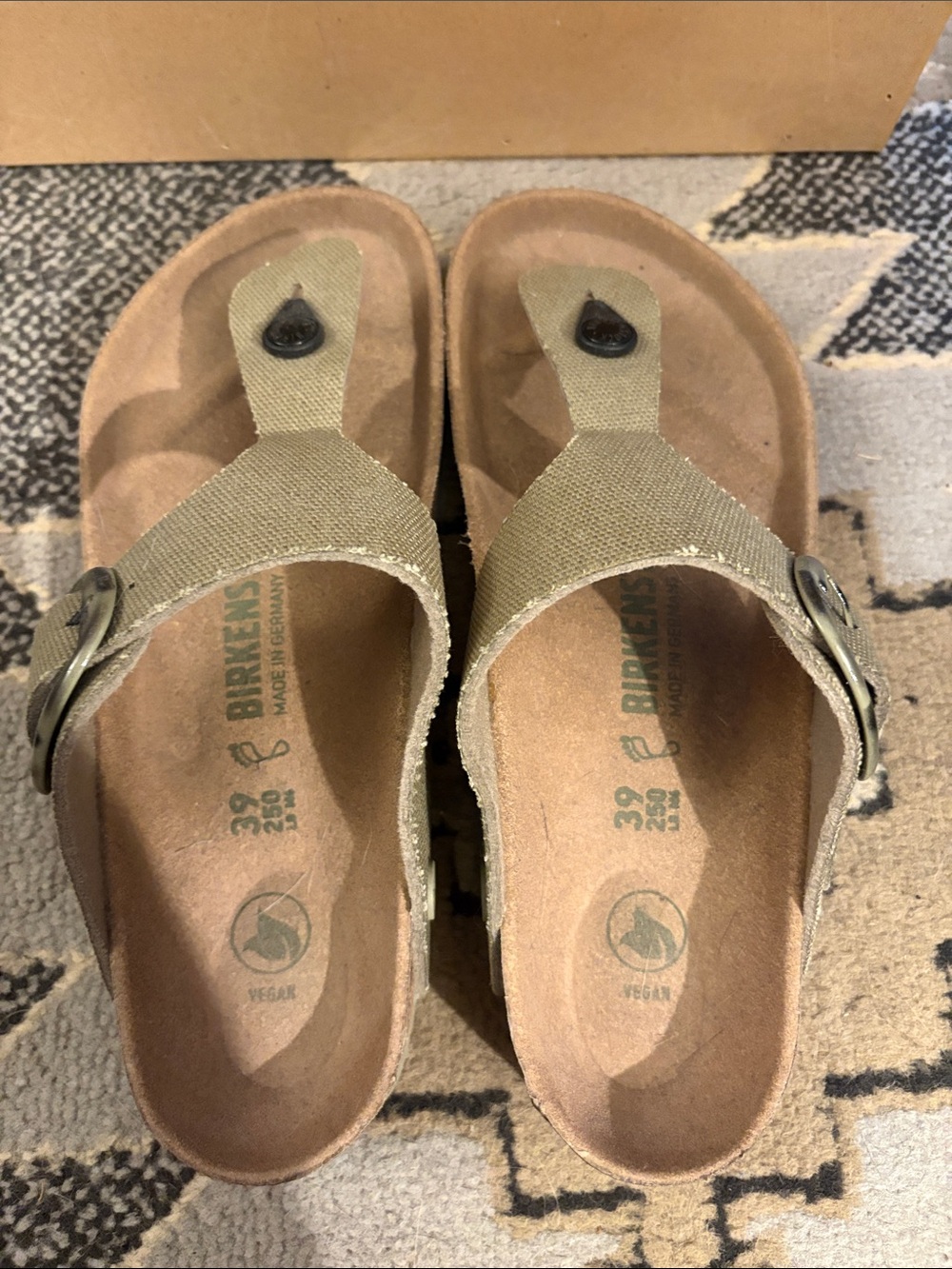 Birkenstock Olive Green Vegan Sandals